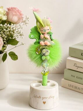 Nanci Figures Rhinstone Pens (Shy Lotus🪷) Nanci Poetic Beauty Figure Series